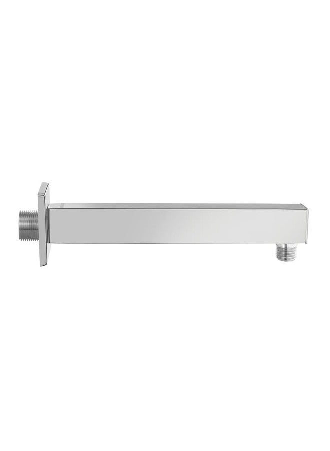 Johnson Bathrooms Johnson Square Shower Arm 9 inches long with wall flange | Brass Material | Anti-Corrosion Shower Holder for Overhead Showers | 2 Year Warranty (S0001C1 - Chrome) - Image 1